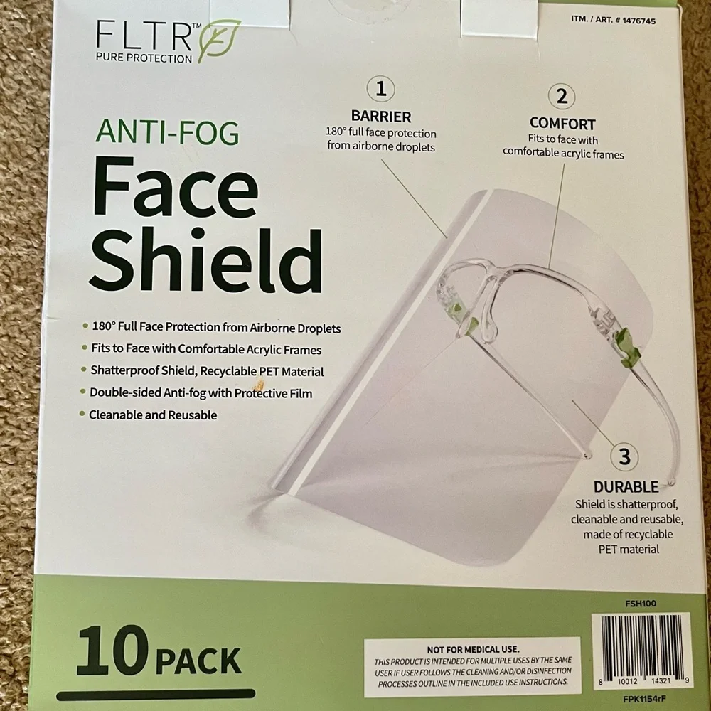 BRAND NEW ANTI-FOG FACE SHIELDS & FACE MASKS (FRAMES & OVER THE HEAD) (21)